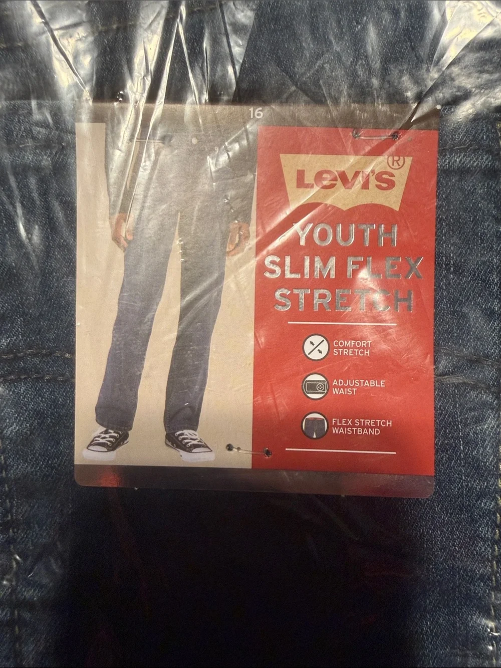 Levi's Kids Slim Stretch Jeans in Dark Blue